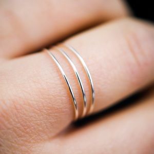 Ultra Thin Sterling Silver Rings